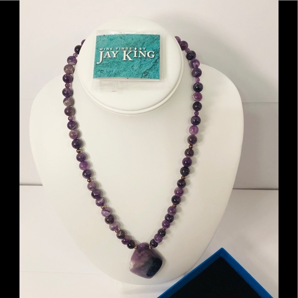 Jay King Jewelry - Jay King Amethyst & Sterling Silver Necklace